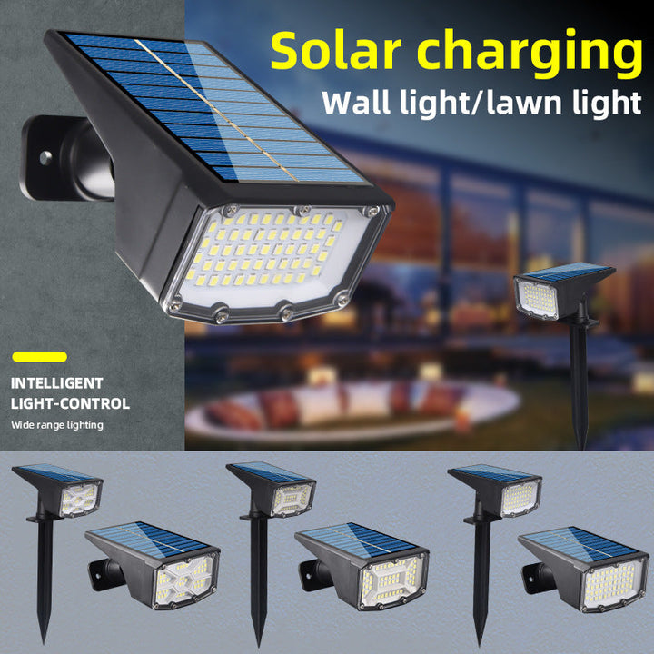 Solar-Spotlight Outdoor Superhell Wasserdicht Boden-Einsteck-Rasenlicht Landschaftslicht 