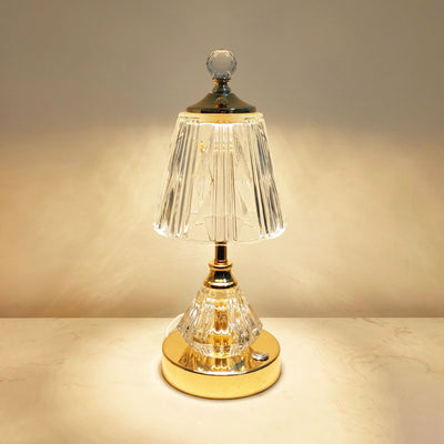 Modern Luxury Crystal Glass Diamond Base LED Table Lamp