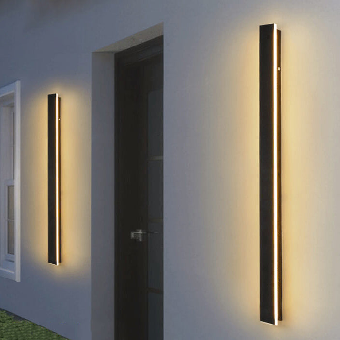 Applique murale LED étanche rétro rectangulaire à bande pour extérieur 