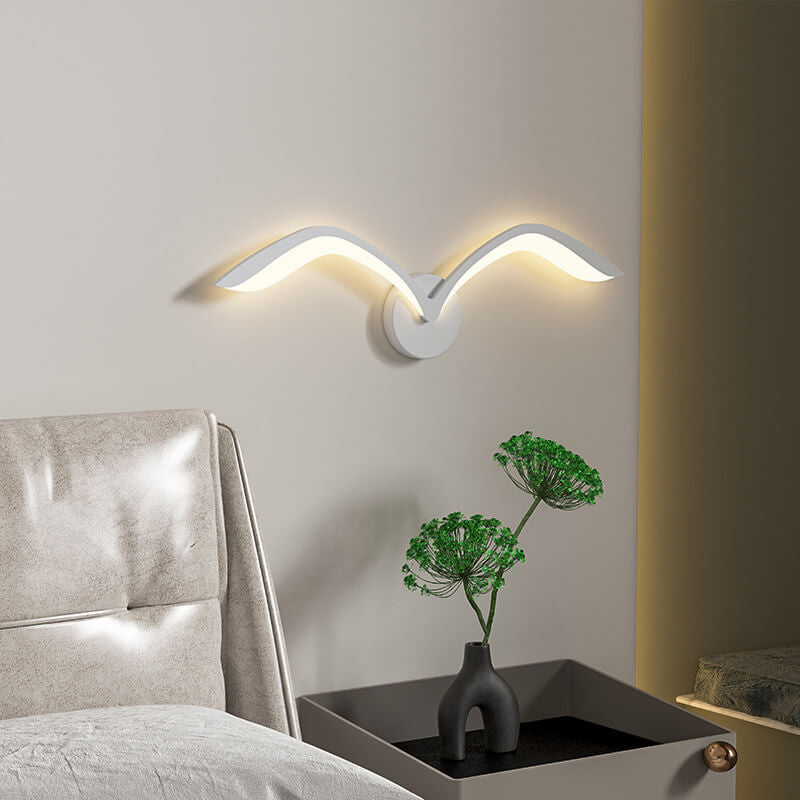 Nordic Minimalist Seagull LED-Wandleuchte aus Acryl 