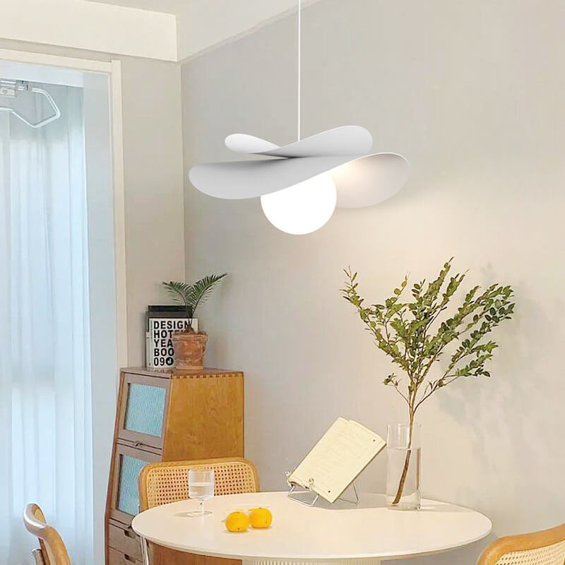 Modern Simple Straw Hat 1-Light Pendant Light