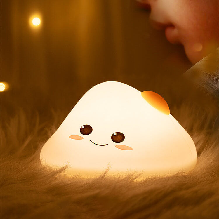 Lampe de Table à Minuterie Pat Lampe de Nuit LED en Silicone Créatif en Forme de Lait 