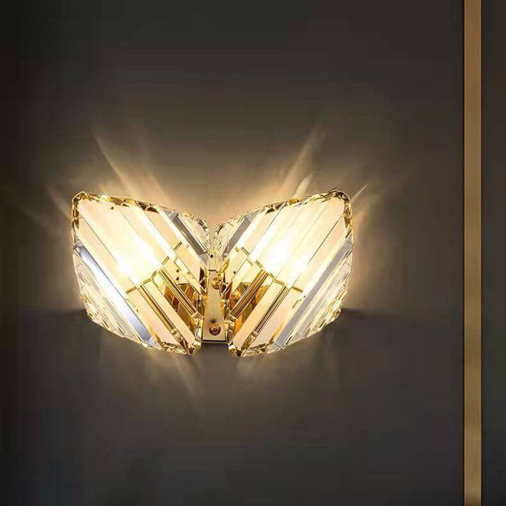 Modernes Licht Luxus Kristall Dreieck Geometrie 1/2/3 Licht Wandleuchte Lampe 