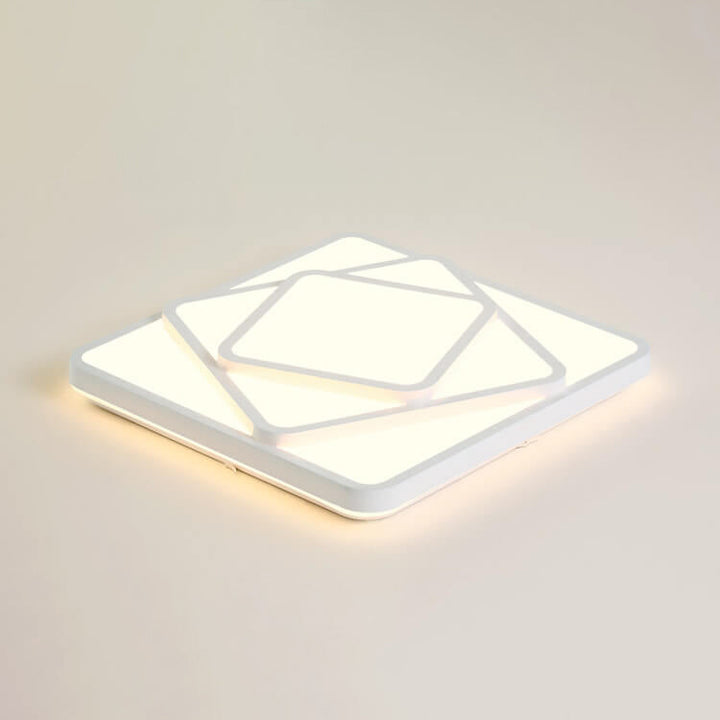 Nordic Creative Photo Frame/Clover Design LED Flush Mount Light