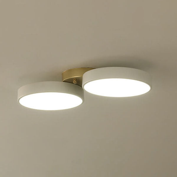 Modern Minimalist Round Iron Acrylic LED Flush Mount Ceiling Light