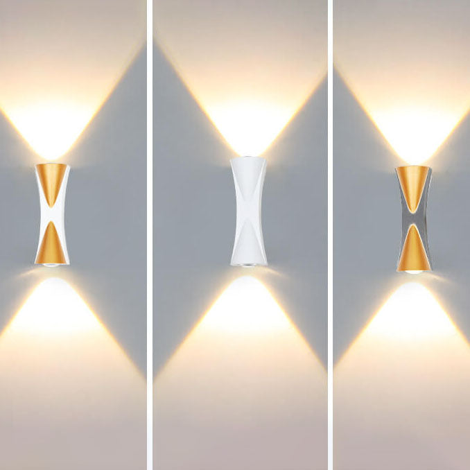 Einfache wasserdichte LED-Wandleuchte aus Aluminium für den Außenbereich