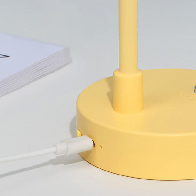 Nordic Minimalist Solid Color USB Rechargeable LED Reading Table Lamp