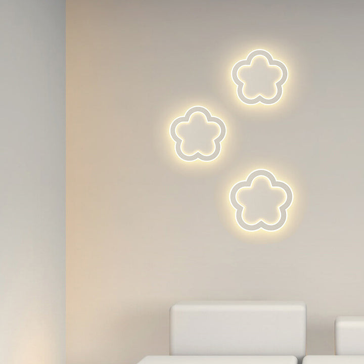 Lampe murale LED en forme créative moderne en fer et acrylique 