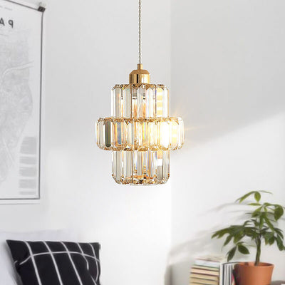 Modern Nordic Creative Crystal Tower LED Pendant Light