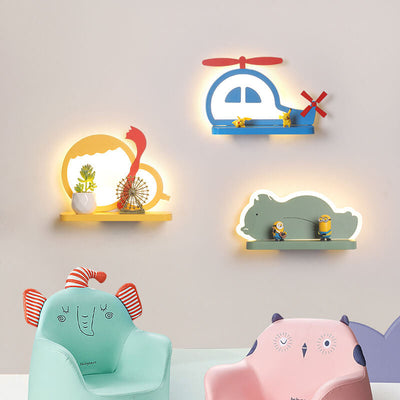 Kindliche kreative LED-Wandleuchte mit Cartoon-Muster 