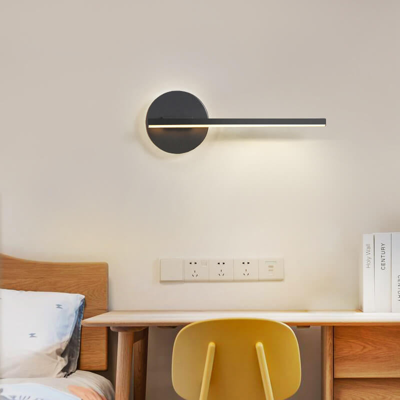 Modern Creative Strip Round Bottom LED Wall Sconce Lamp