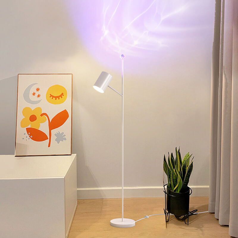 Moderne minimalistische Stangenhardware Acryl LED Stehende Stehlampe 