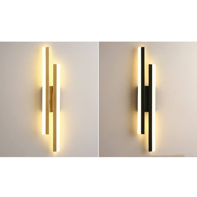 Modern Minimalist Lines Iron Acrylic LED Wall Sconce Lamp