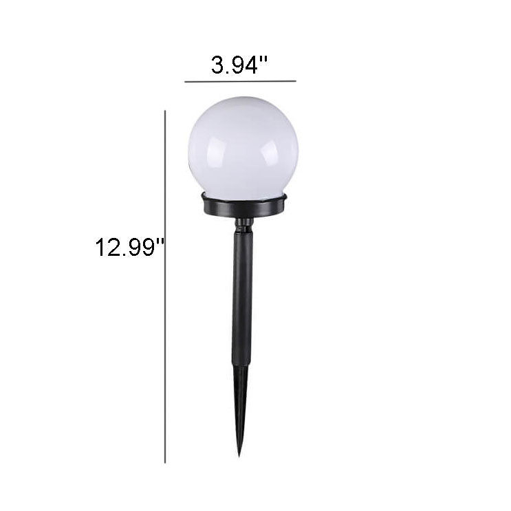 Solar Round Ball LED Outdoor Lawn Decorative Ground Plug Light