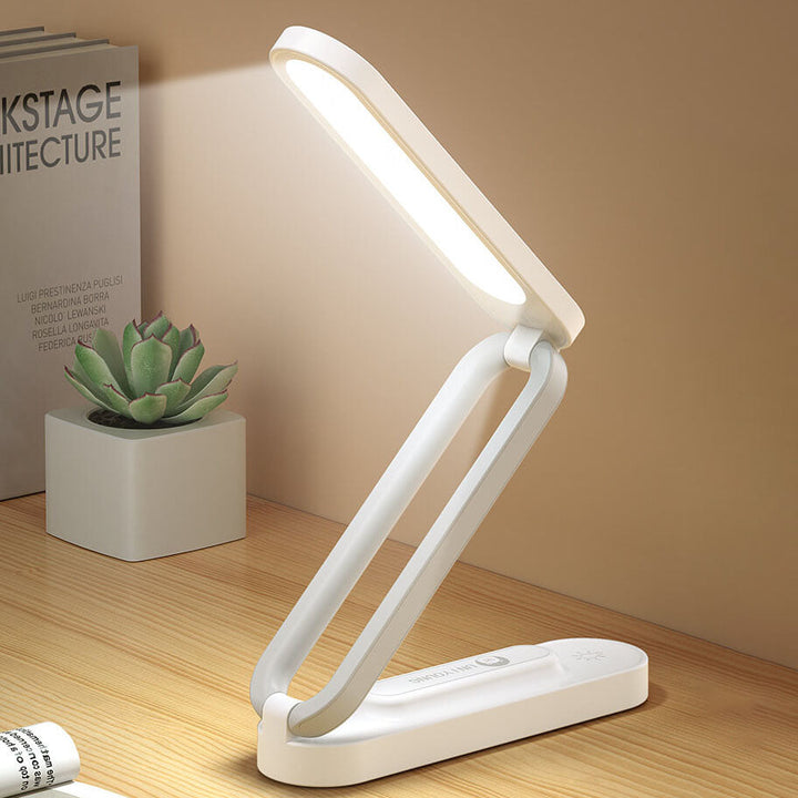 Lampe de table LED pliable rechargeable par USB pour étudiant moderne 