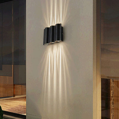 Lámpara Apliqué de Pared Exterior LED Impermeable de Aluminio de Ola Moderna 