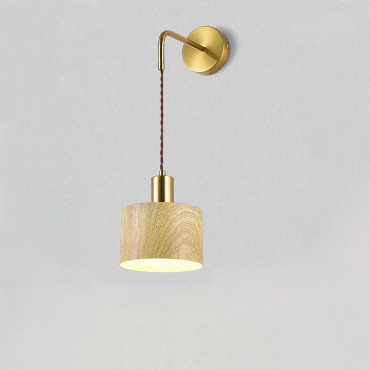 Modern Minimalist Iron Drum 1-Light Wall Sconce Lamp For Living Room &amp; Bedroom