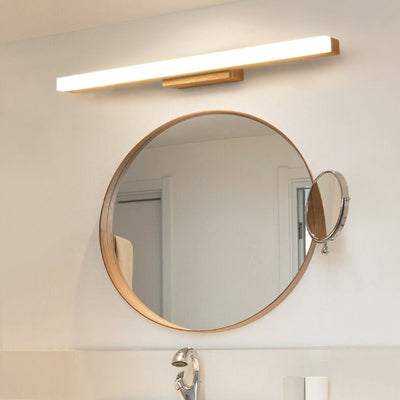 Lámpara de pared LED con espejo anti-vaho impermeable de acrílico moderno 