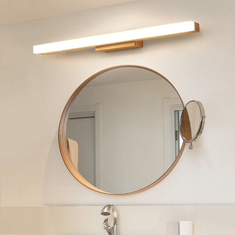 Lámpara de pared LED con espejo anti-vaho impermeable de acrílico moderno 