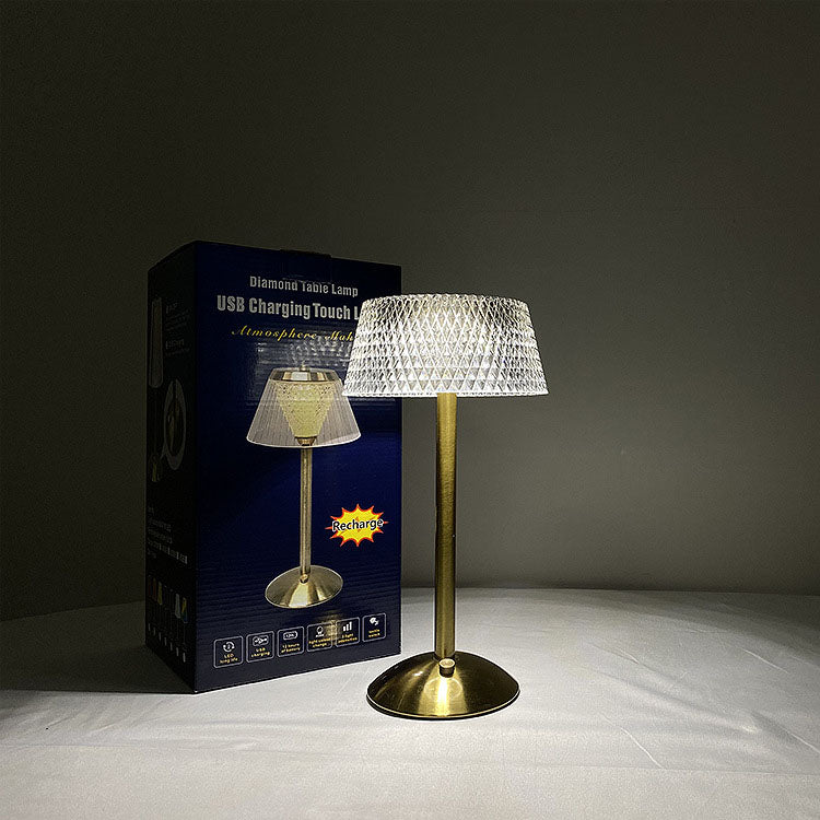 Nordic Retro Minimalist Metal USB Rechargeable LED Night Light Table Lamp