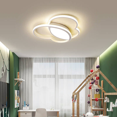 Childlike Love Overlap Design LED Flush Mount Light