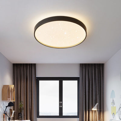 Modern Creative Round Starry Sky Effect LED Flush Mount Ceiling Light