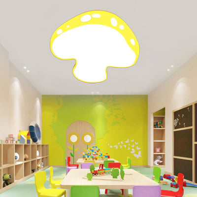 Creative Cartoon Mushroom Shape Kids LED Flush Mount Ceiling Light
