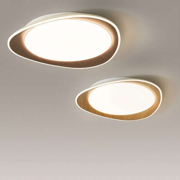 ضوء السقف المثبت بشكل مسطح LED بتصميم حبيبات خشبية حديثة وبسيطة 
