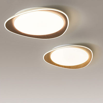 ضوء السقف المثبت بشكل مسطح LED بتصميم حبيبات خشبية حديثة وبسيطة 