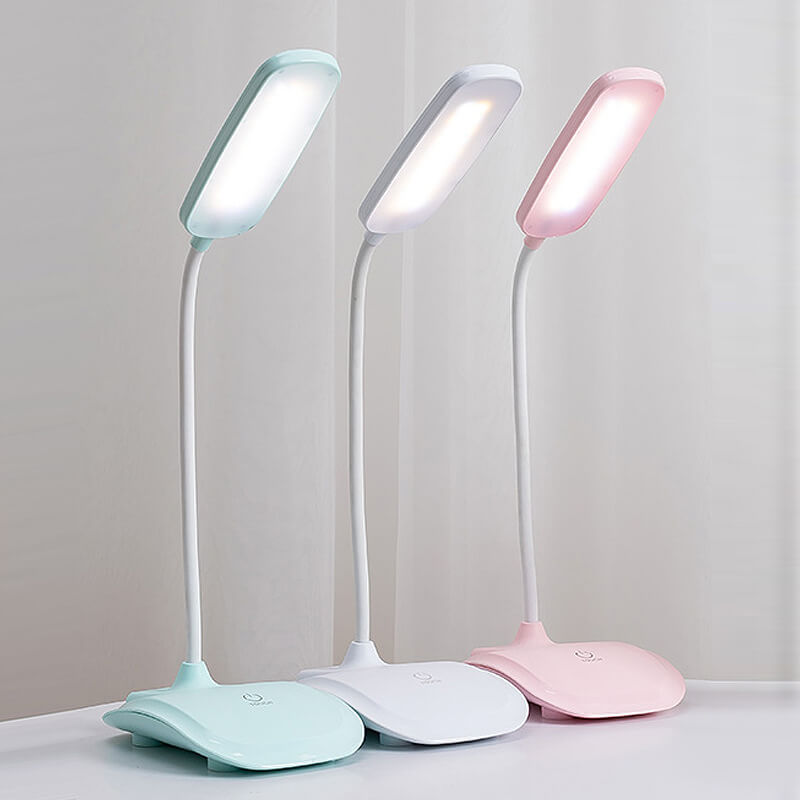 Lampe de bureau de lecture LED à intensité variable, tuyau réglable simple, tactile 