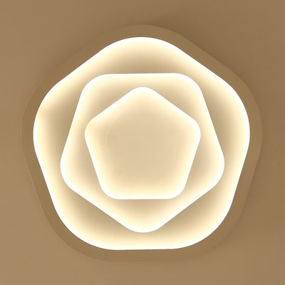 Modern Romantic Rose Shape  LED Flush Mount Light Ceiling Light