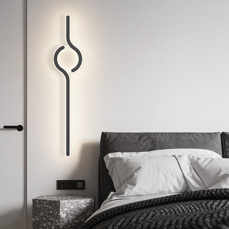 مصباح حائط LED بتصميم تاي تشي إبداعي من الأكريليك الحديث 