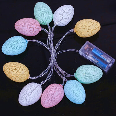 Easter Egg String LED Multi-Color Cracking Egg Dekorative Lichterketten 