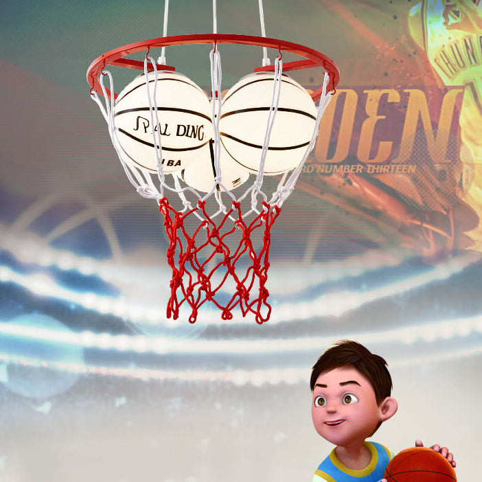 Creative Cartoon Basketball 3-Light Kids Chandelier