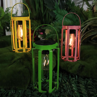 Solar Creative Iron Color Cage LED Outdoor Garden Landscape Light