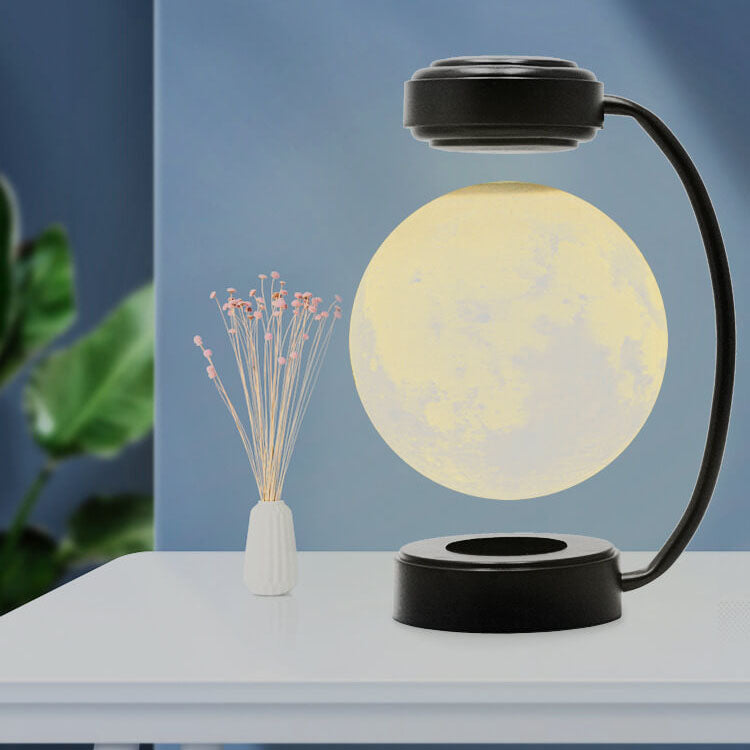 Kreative Magnetschwebebahn Mond LED dekorative Tischlampe