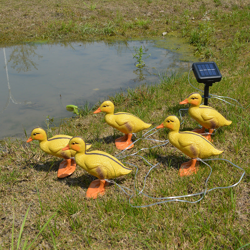 Solar kreative Ente LED Rasen Tier dekorative Landschaft Licht 