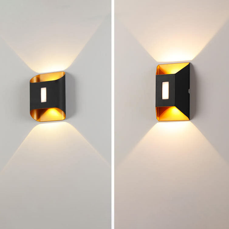 Lampe murale LED de patio étanche moderne en aluminium avec lentille 