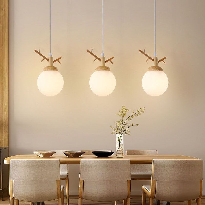 Lustre contemporain scandinave en forme de branche d&