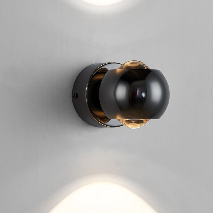 Moderne minimalistische einfarbige runde drehbare Eisen-Aluminium-COB-LED-Wandleuchte 