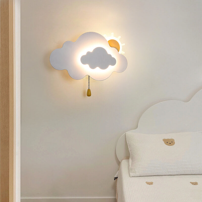 مصباح حائط LED سحابي حديث بتصميم بسيط 