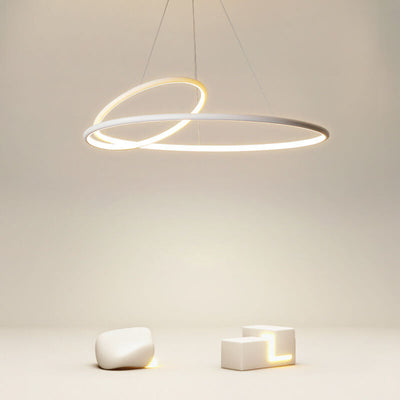 Modern Minimalist Round Iron LED Chandelier