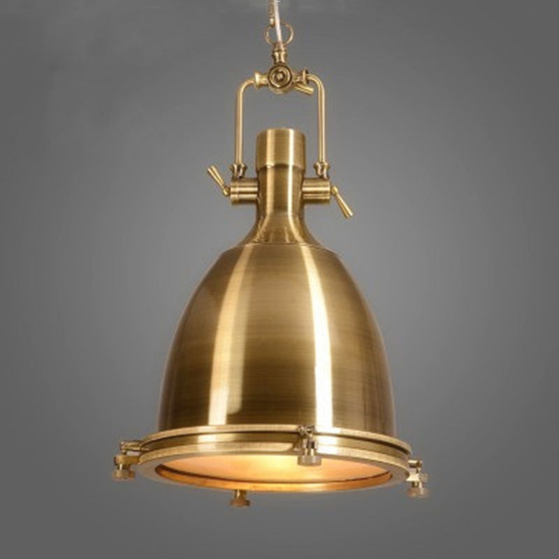 Retro Industrial 1-Light LED Wrought Iron Pendant Light