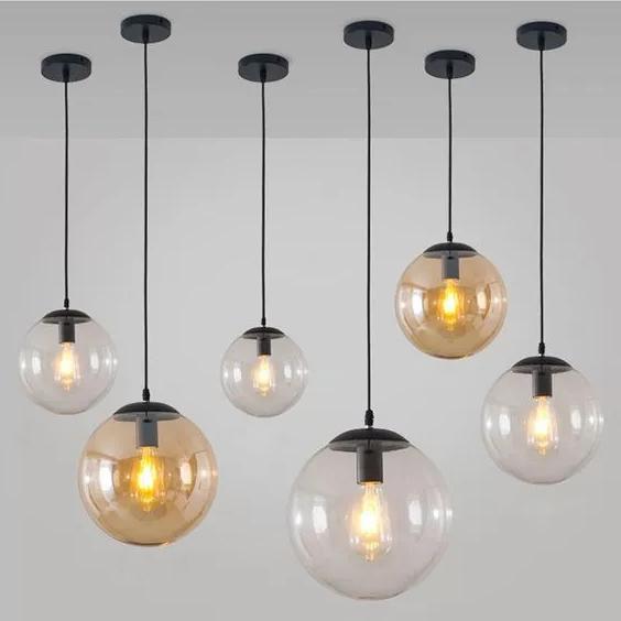 Nordic Modern Minimalist Creative Bubble Transparent 1-Light Pendant Light