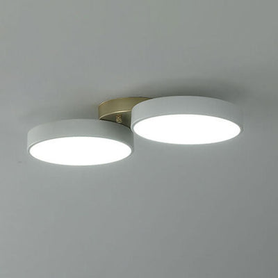 Modern Minimalist Round Iron Acrylic LED Flush Mount Ceiling Light