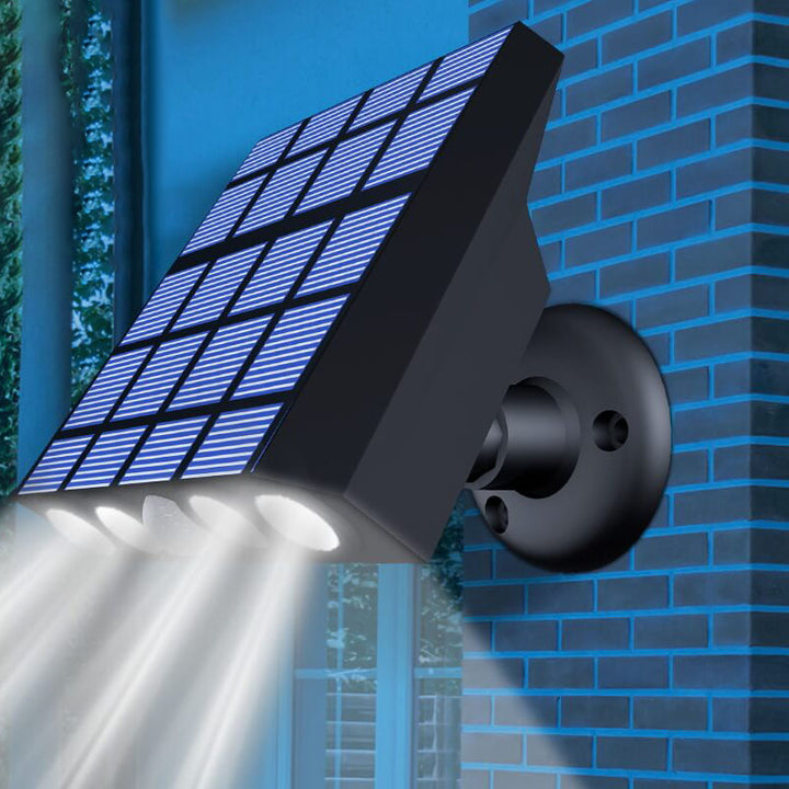 Applique murale LED extérieure étanche avec capteur humain solaire moderne 