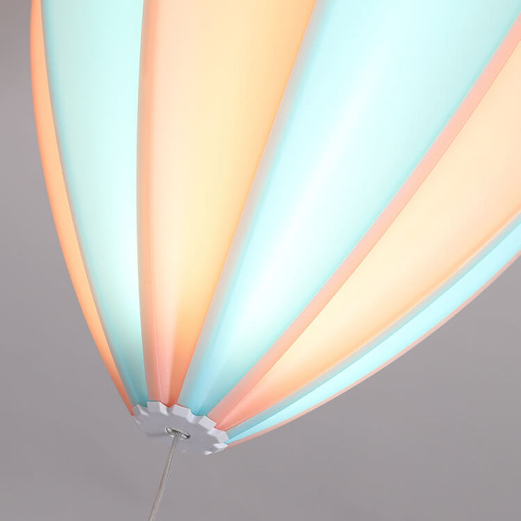 Cartoon Creative PE Hot Air Balloon LED Semi-Flush Mount Ceiling Light