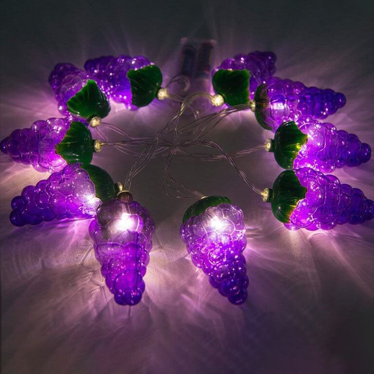 Fruit Grape String Lights LED Battery USB Decorative String Light