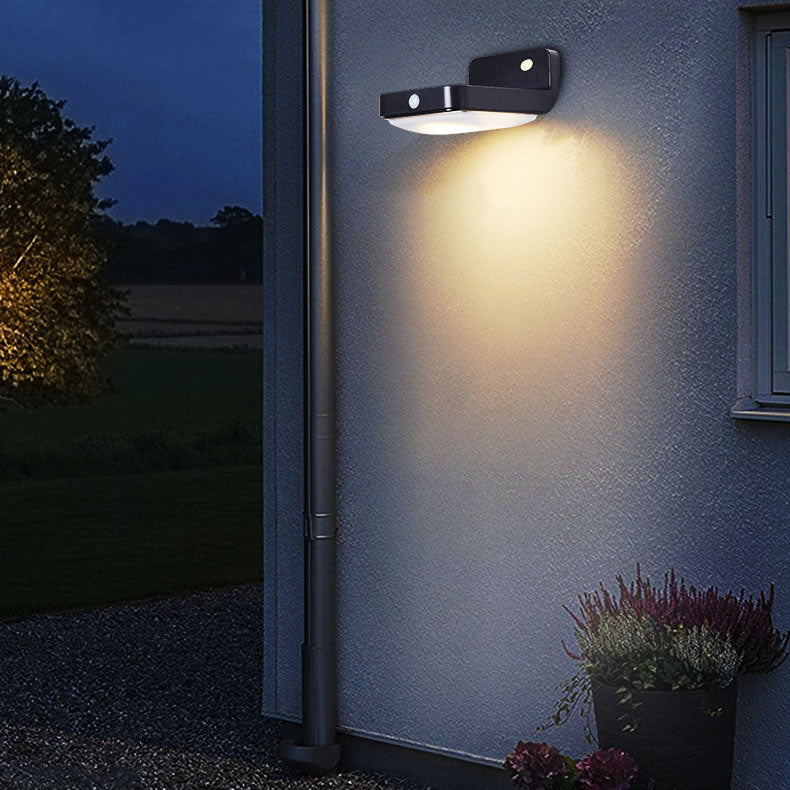 Moderne LED-Wandleuchte mit Sensor für den menschlichen Körper im Freien 