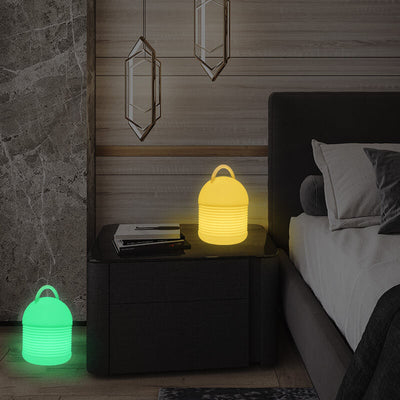 Moderne PE Kreative Tragbare Bunte Nachtlicht LED Tischlampe 